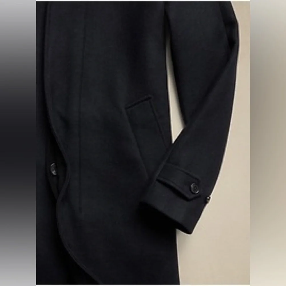NWT! Banana Republic Dark Navy Viedma Wool-Blend Car Coat - Size XL 🔹